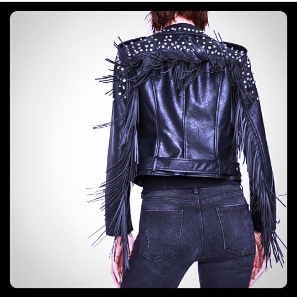 HOST PICK! ⛏️ Studded leather fridge Zara Jacket - Picture 3 of 10